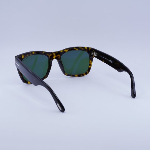 ?️ New Tom Ford Nico 02 FT1062 52N Sunglasses - Havana Frame, Green Lenses